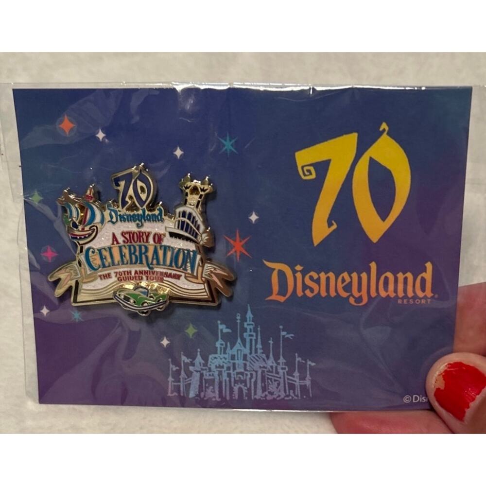 Disneyland Story of Celebration 70th Anniversary Guided Tour Pin Brand New